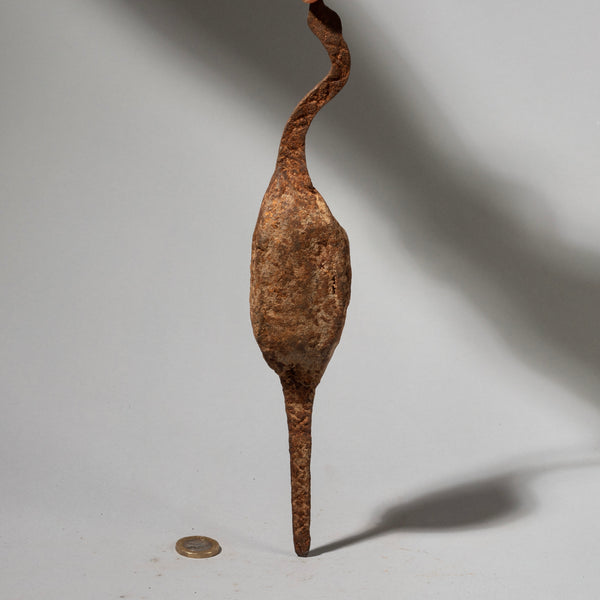 A BIRD SHAPED IRON CURRENCY FROM CHAMBA TRIBE, CAMEROON W AFRICA( No 1530)