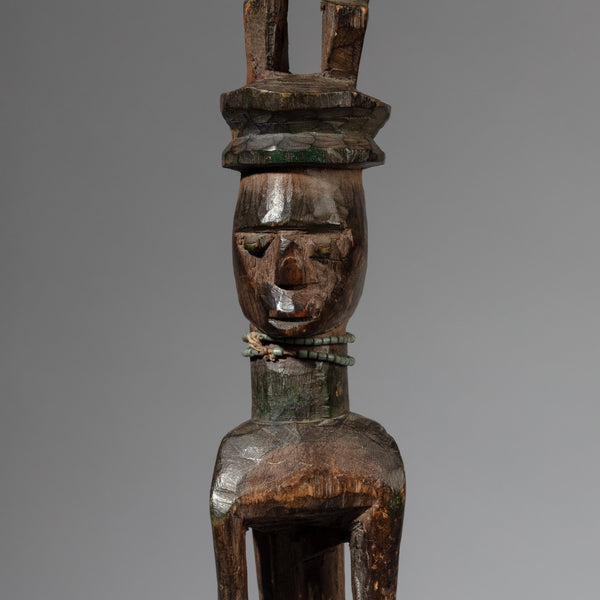 A DOUBLE- FIGURAL STAFF FROM BURKINA FASO, W. AFRICA ( No 1491)
