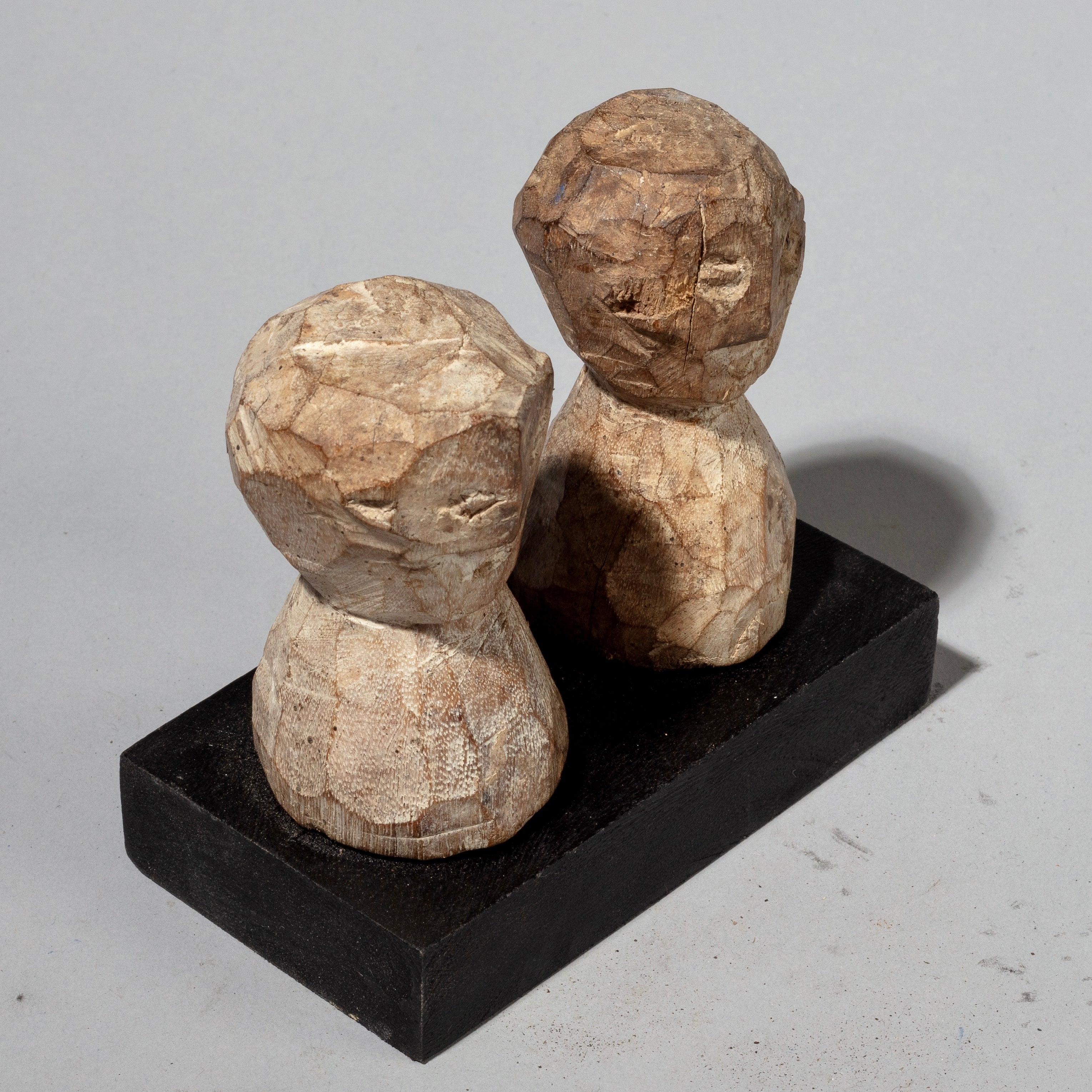 A PAIR OF FIGURATIVE HOUSE ALTAR OBJECTS, ADAN TRIBE FROM GHANA( No 1845)