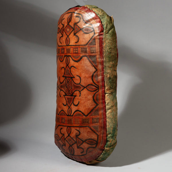 A LONG LEATHER CUSHION FROM THE TUAREG TRIBE OF NIGER, SAHARA ( No 1533)
