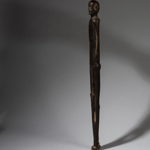 A TALL+SLENDER ALTAR FIGURE FROM THE NYAMWESI TRIBE OF TANZANIA EAST AFRICA( No 2031)