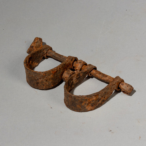A SMALL SET OF SLAVE MANACLES FROM WEST AFRICA ( No 2034)