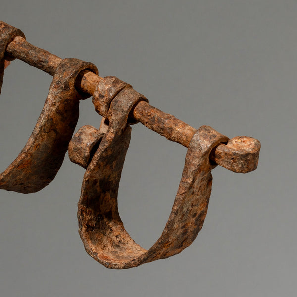 A SMALL SET OF SLAVE MANACLES FROM WEST AFRICA ( No 2034)