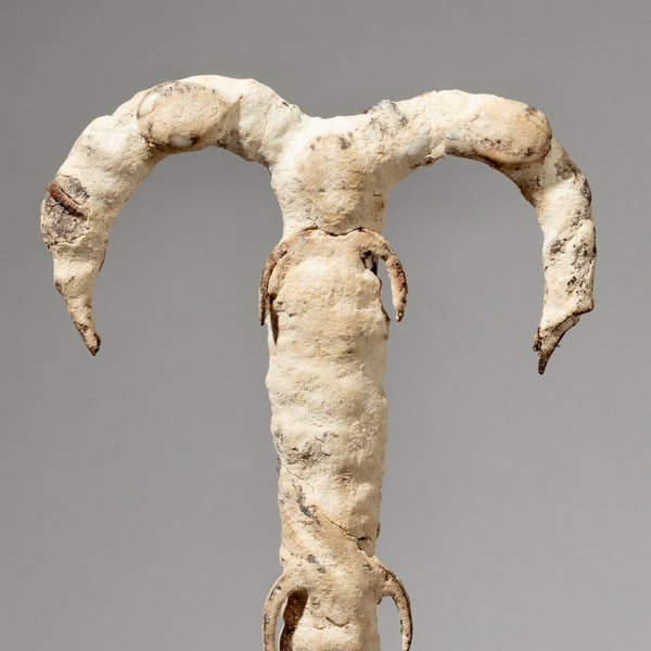A MUMMIFIED IRON AXE FETISH FROM THE EWE TRIBE OF GHANA W.AFRICA( No 2033)