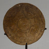 A DECORATED 19THC AKAN GOLD MEASURING SCALE PAN FROM BAULE TRIBE IVORY COAST W.AFRICA ( No 2088)