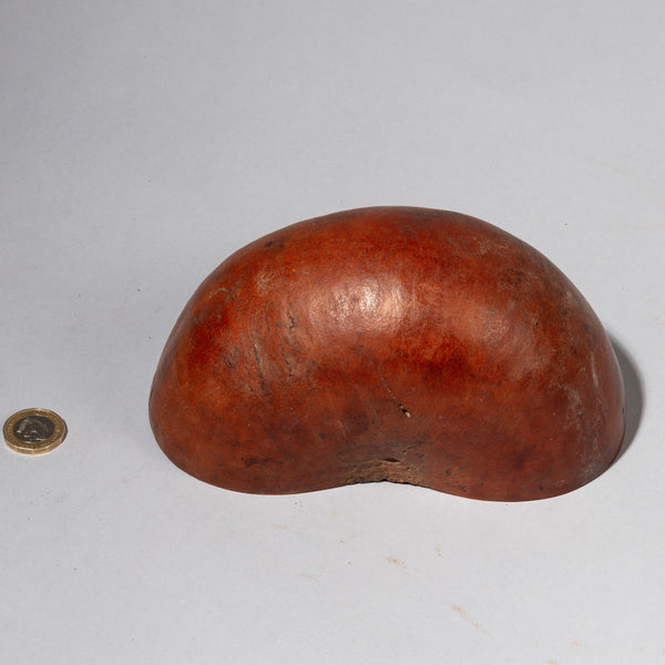 A SMALL GOURD DIVINATION BOWL, EWE TRIBE OF GHANA W.AFRICA ( No 2215)