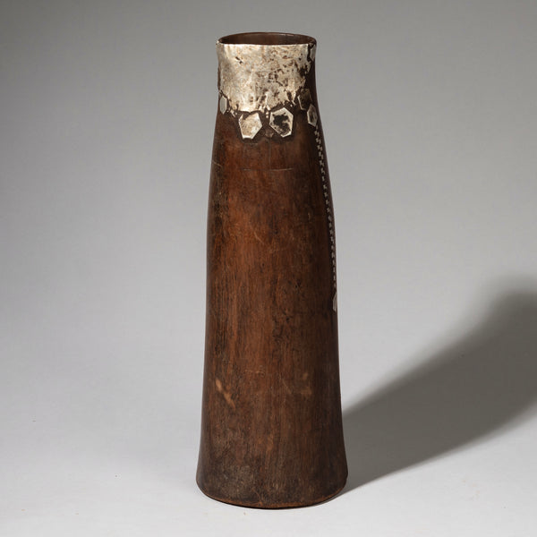 A TALL, SLENDER HONEY POT FROM TUTSI TRIBE RWANDA( No 2218)