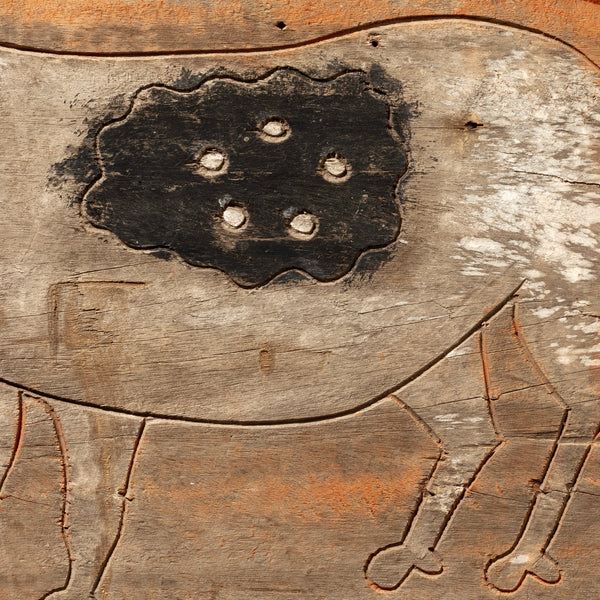 Sold A SACRED COW ENGRAVING FROM BALI, INDONESIA ( No 1963)