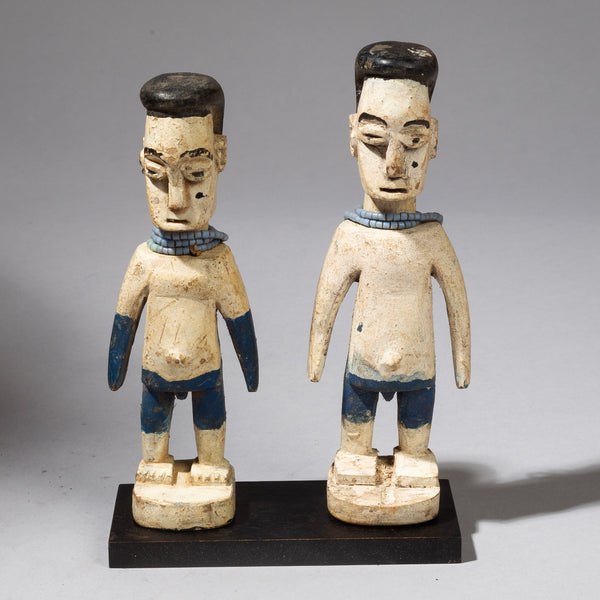 A LIKEABLE PAIR OF VENAVI DOLLS FROM GHANA W AFRICA (No 430)