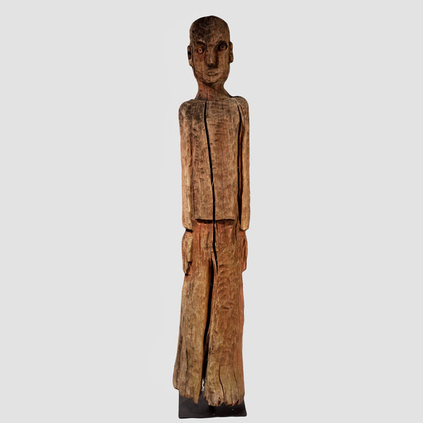 A LARGE FIGURAL POST, KONSO TRIBE OF ETHIOPIA, E.AFRICA ( No 1090)