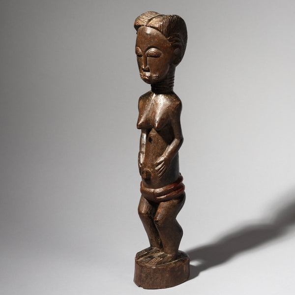 A DETAILED SPIRIT PARTNER FROM THE BAULE TRIBE OF IVORY COAST, WEST AFRICA ( No 1356)