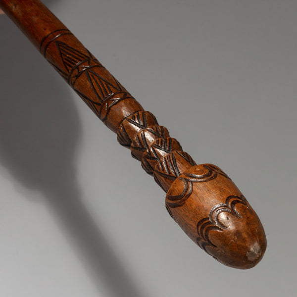 A WELL USED, ENGRAVED CLUB FROM ETHIOPIA ( No 1242)