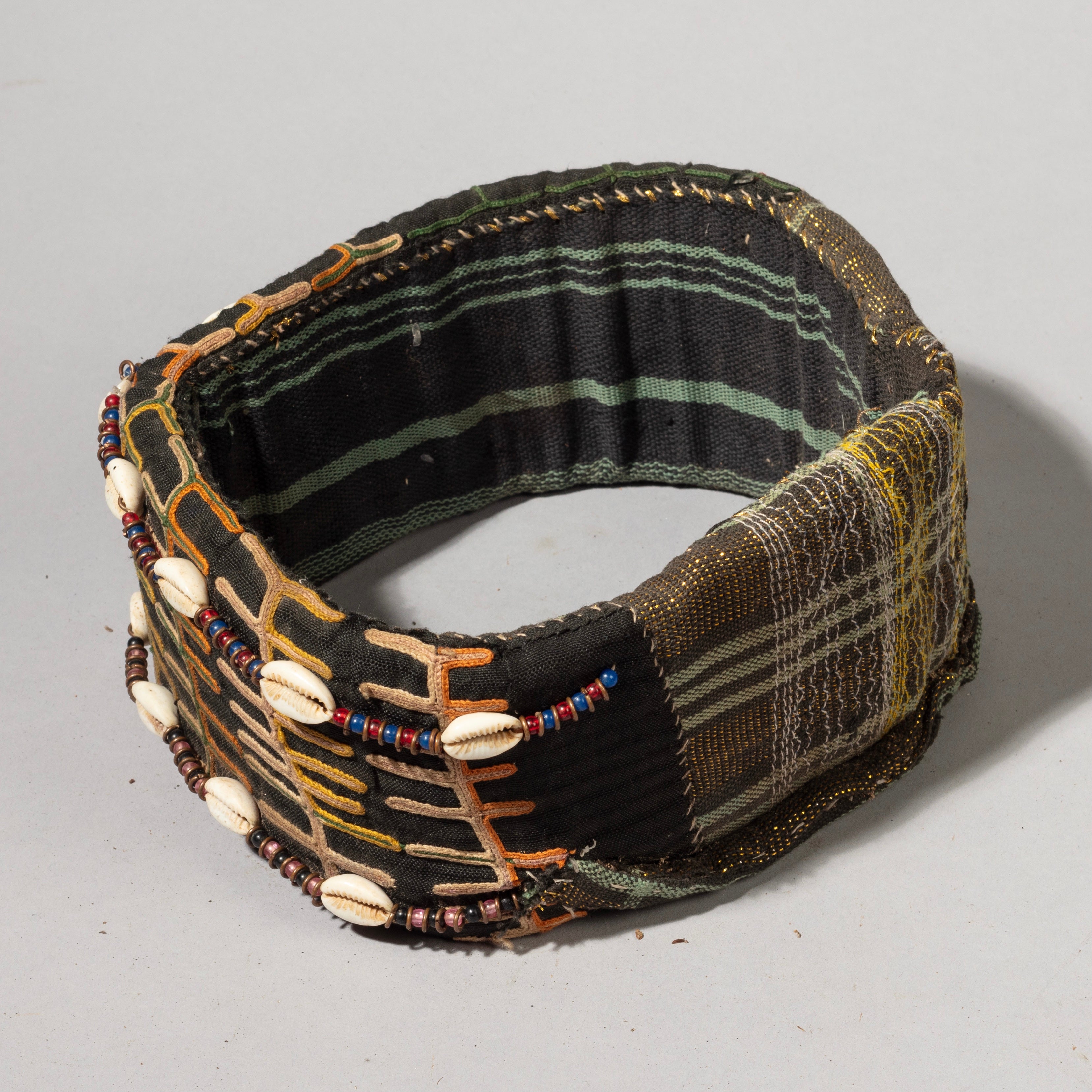 A HAND EMBROIDERED HAT FROM WAADABE TRIBE OF THE SAHARA, NIGER ( No 1196)