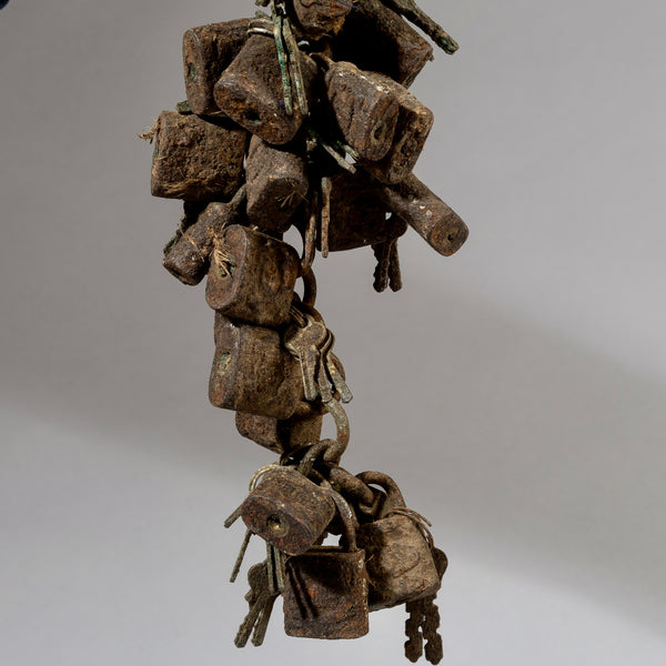 *AN EVOCATIVE LOCK FETISH FROM THE EWE TRIBE OF GHANA W.AFRICA (No 4670)