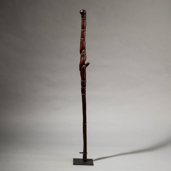 A BEAUTIFULLY SCULPTURAL WALKING STICK FROM TANZANIA EAST AFRICA ( No 746)
