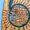 A WONDERFUL ANIMAL MAGIC SQUARE WRITING BOARD FROM HAUSA TRIBE NIGERIA ( No 4383 )