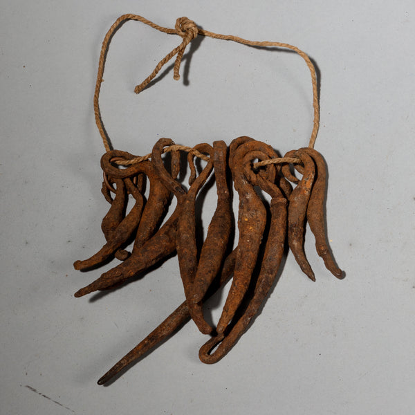 A SCULPTURAL IRON CURRENCY CLUSTER, KIRDI TRIBE OF CAMEROON W.AFRICA( No 1744)
