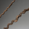 2 ENCRUSTED  IRON SNAKES FROM THE LOBI TRIBE OF BURKINA FASO W AFRICA ( No 1769)