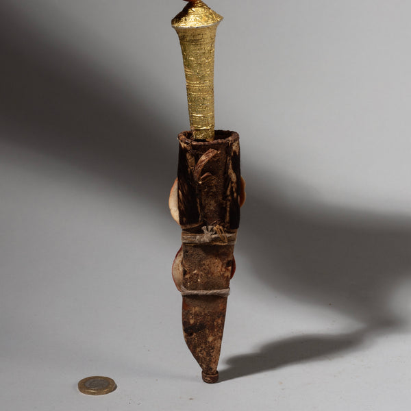 A CHIEFS DAGGER FROM THE BAULE TRIBE OF THE IVORY COAST. WEST AFRICA ( No 1524)