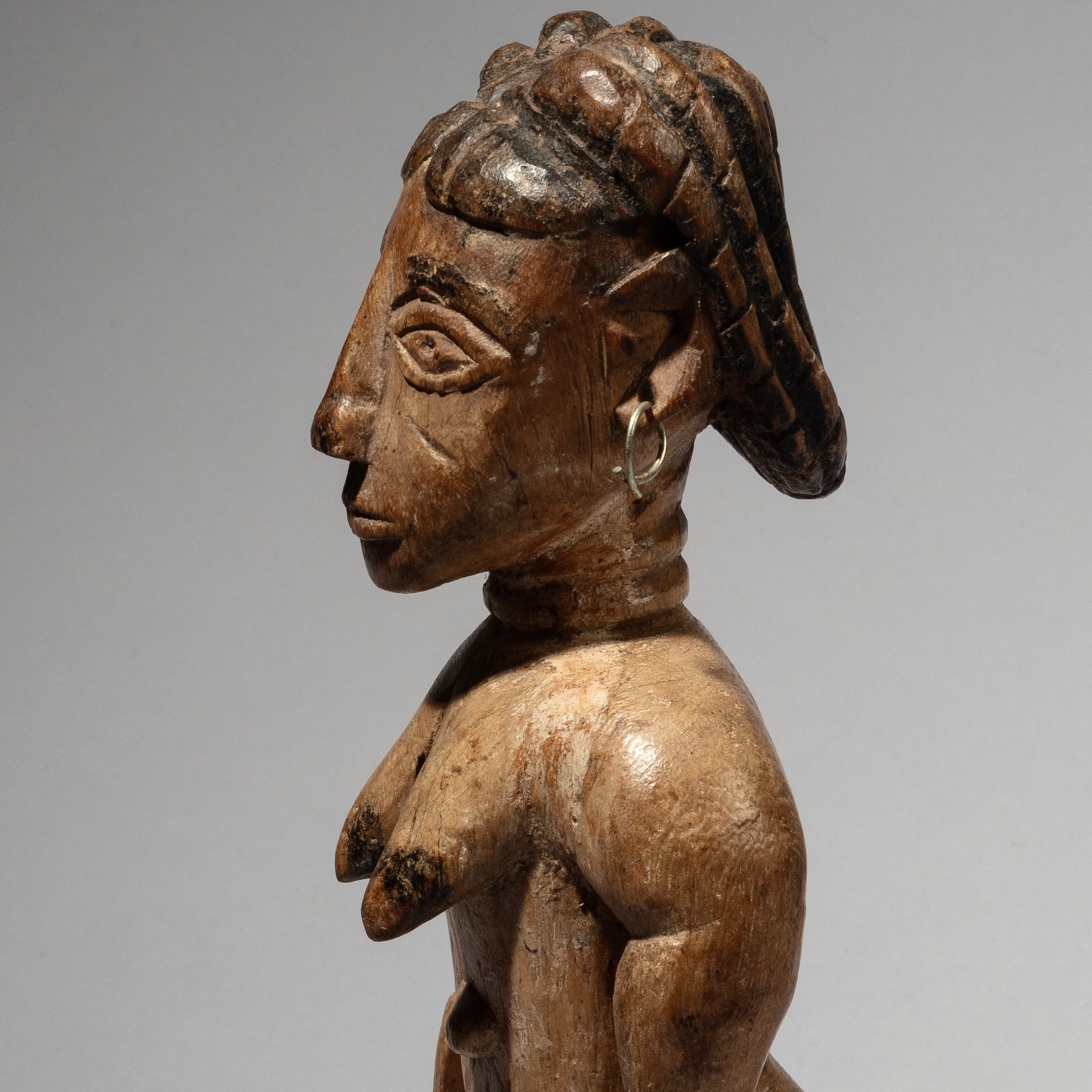 A NICELY PATINATED, LARGE +SCULPTURAL VENAVI DOLL, EWE TRIBE GHANA( No 1788)