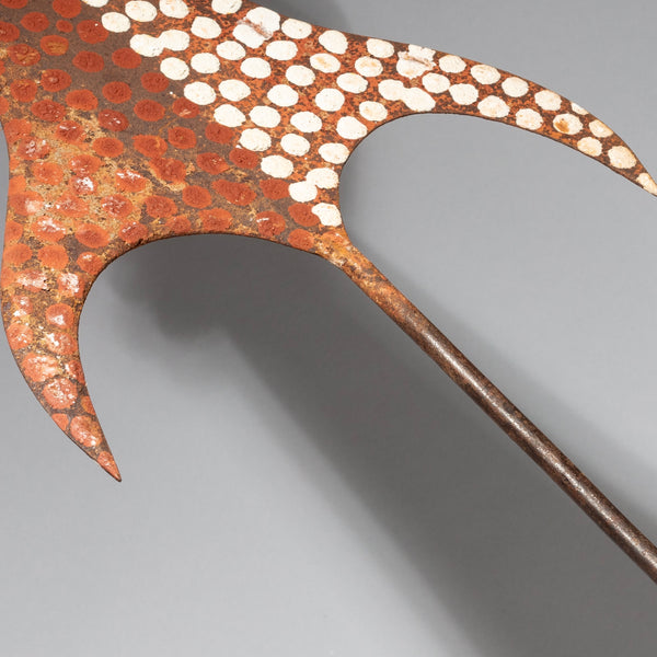 A PIGMENT DOTTED IRON CURRENCY SPEAR FROM THE CONGO ( No 1593)