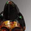 A PRETTY RED PAINTED IBIBIO MASK FROM NIGERIA W.AFRICA ( No 2946 )