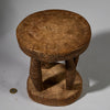 A SOLID  MEDIUM SIZED GEOMETRIC STOOL FROM THE DOGON TRIBE OF MALI WEST AFRICA( No 6257)