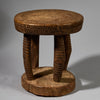 A SOLID  MEDIUM SIZED GEOMETRIC STOOL FROM THE DOGON TRIBE OF MALI WEST AFRICA( No 6257)