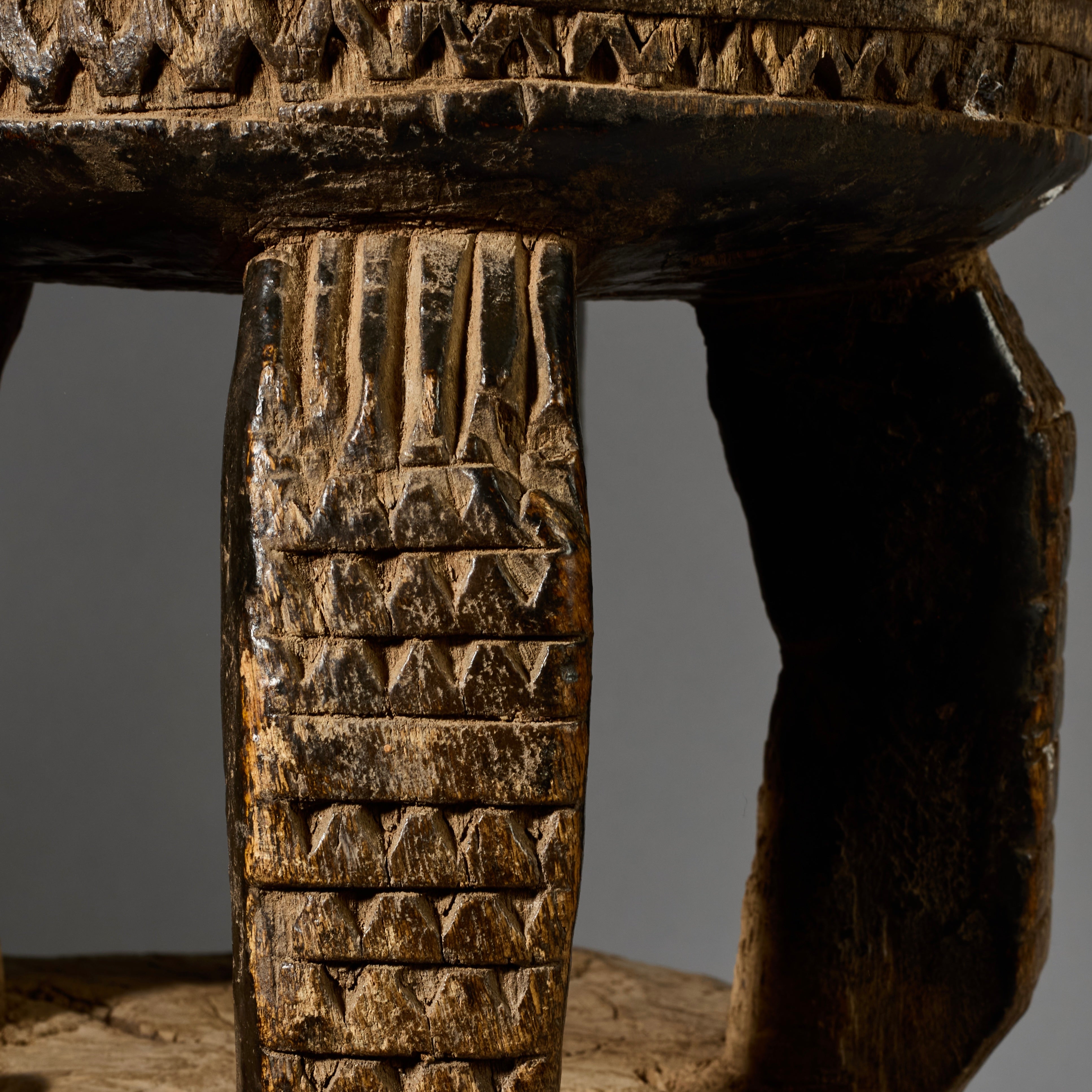 A COSMIC  MEDIUM SIZED STOOL FROM THE DOGON TRIBE OF MALI WEST AFRICA( No 6213
