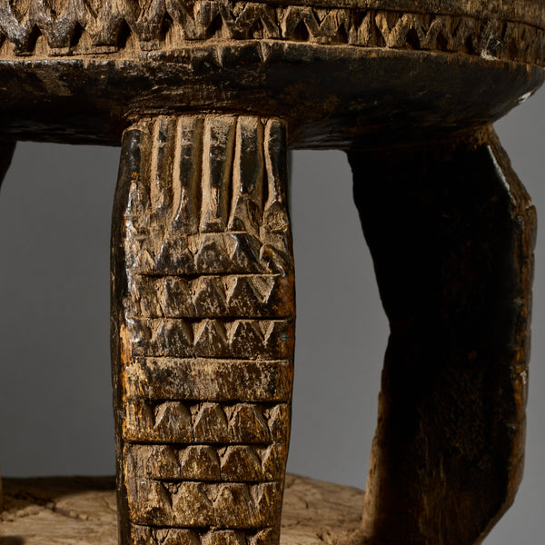 A COSMIC  MEDIUM SIZED STOOL FROM THE DOGON TRIBE OF MALI WEST AFRICA( No 6213