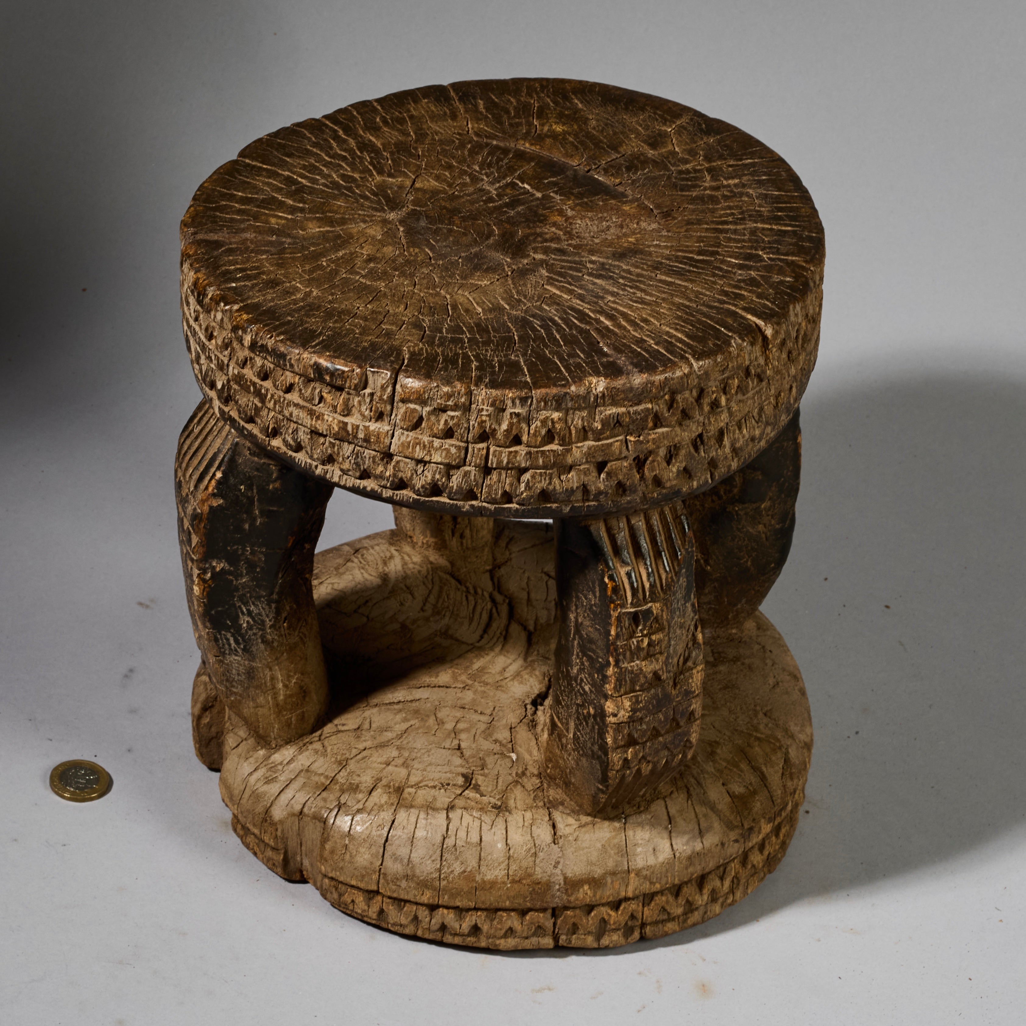 A COSMIC  MEDIUM SIZED STOOL FROM THE DOGON TRIBE OF MALI WEST AFRICA( No 6213