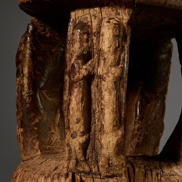 A SMALL, ENGRAVED STOOL FROM DOGON TRIBE OF MALI W.AFRICA ( No 5199)