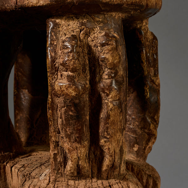 A SMALL, ENGRAVED STOOL FROM DOGON TRIBE OF MALI W.AFRICA ( No 5199)
