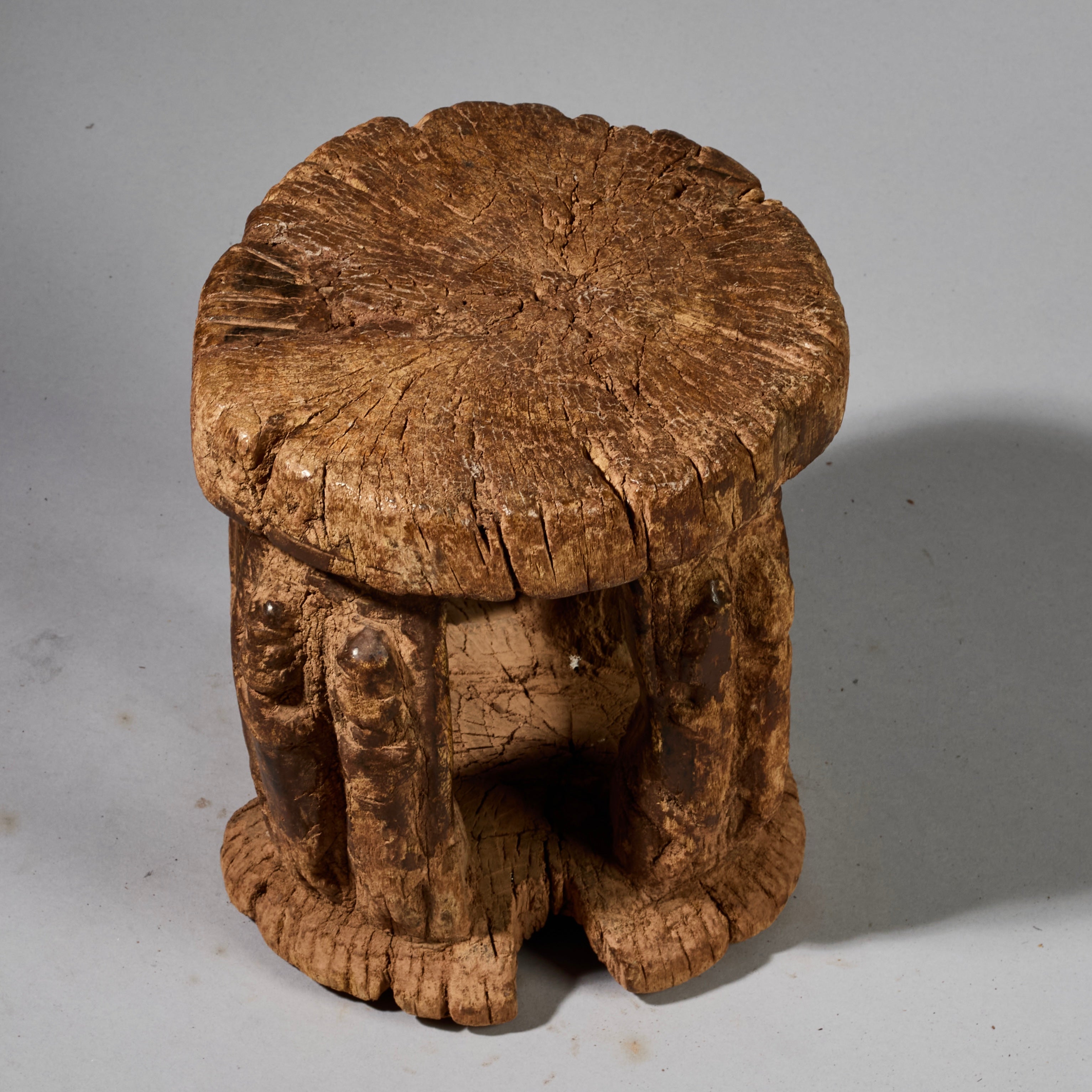 A SMALL, ENGRAVED STOOL FROM DOGON TRIBE OF MALI W.AFRICA ( No 5199)
