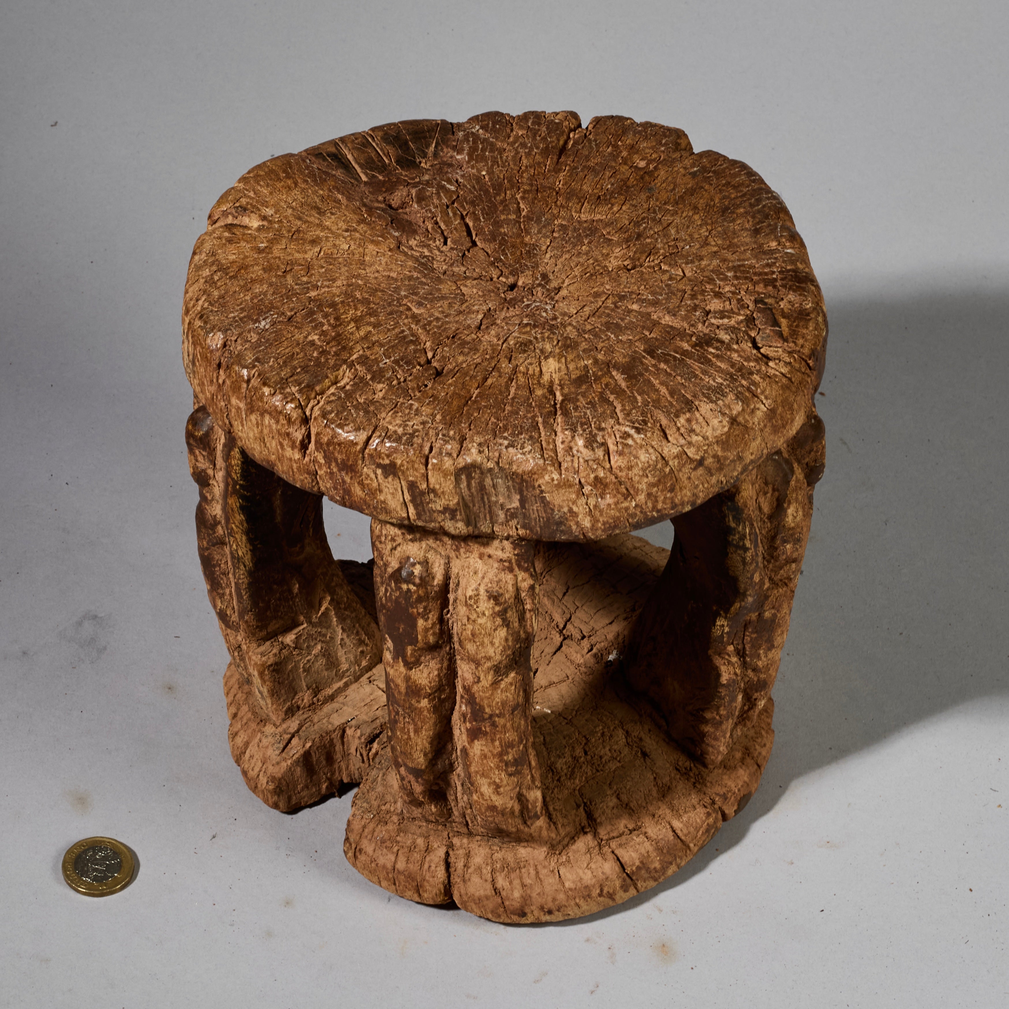 A SMALL, ENGRAVED STOOL FROM DOGON TRIBE OF MALI W.AFRICA ( No 5199)