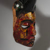 A PRETTY RED PAINTED IBIBIO MASK FROM NIGERIA W.AFRICA ( No 2946 )