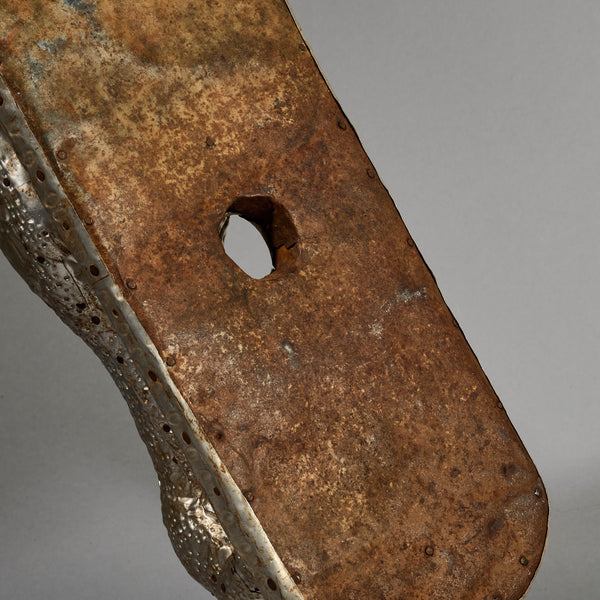 A RARE METAL COVERED LEOPARD PRESTIGE OBJECT , FON TRIBE OF BENIN, W.AFRICA( No 4642 ) (Copy)