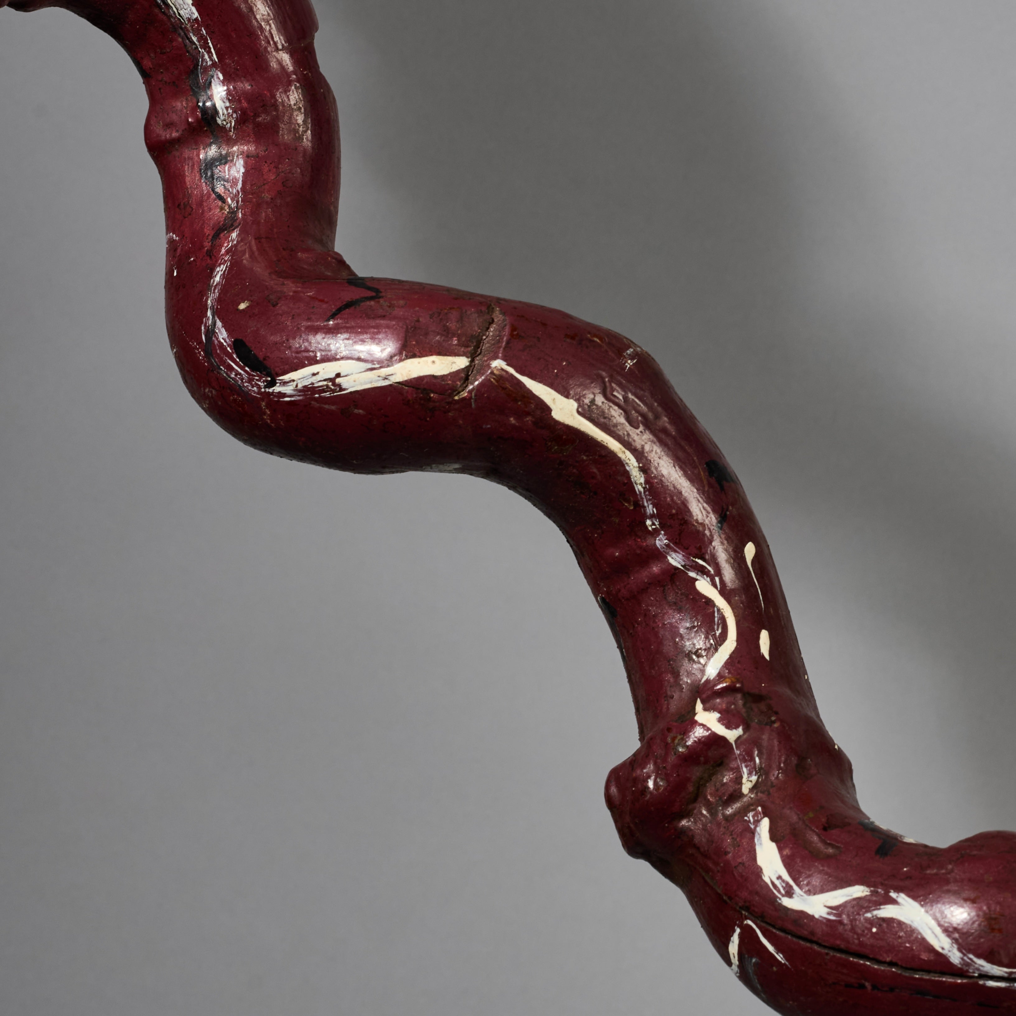 A UNIQUE SCULPTURAL TALL SNAKE TALISMAN FROM BURKINA FASO  ( No 6223)