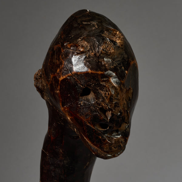 AN ORGANIC DEEPLY PATINATED BARI TRIBE CLUB FROM SUDAN  EAST.AFRICA ( No 6217)