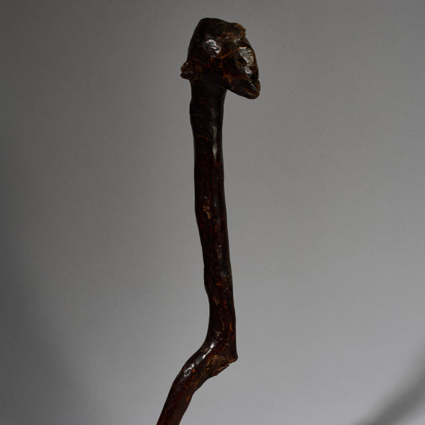 AN ORGANIC DEEPLY PATINATED BARI TRIBE CLUB FROM SUDAN  EAST.AFRICA ( No 6217)