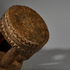 A SOLID GEOMETRIC  MEDIUM STOOL FROM THE DOGON TRIBE OF MALI WEST AFRICA( No 6258 )