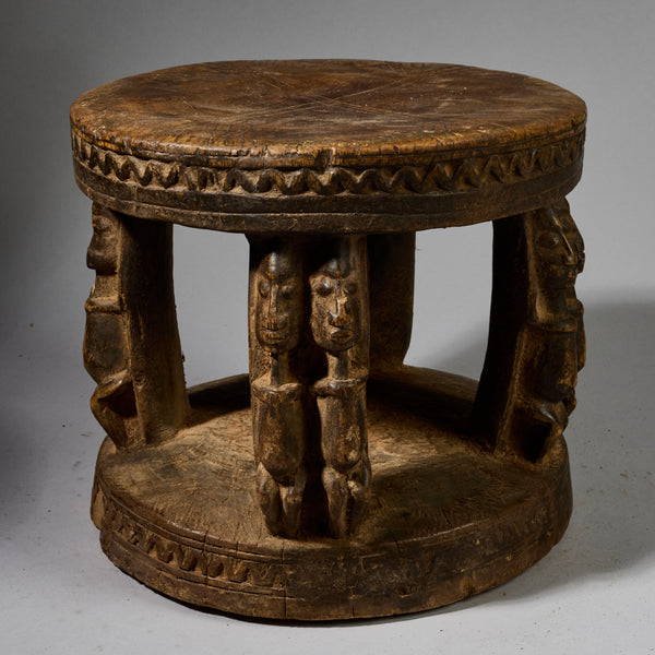 A LOVELY LARGE FIGURATIVE STOOL FROM THE DOGON TRIBE OF MALI WEST AFRICA( No 6282)