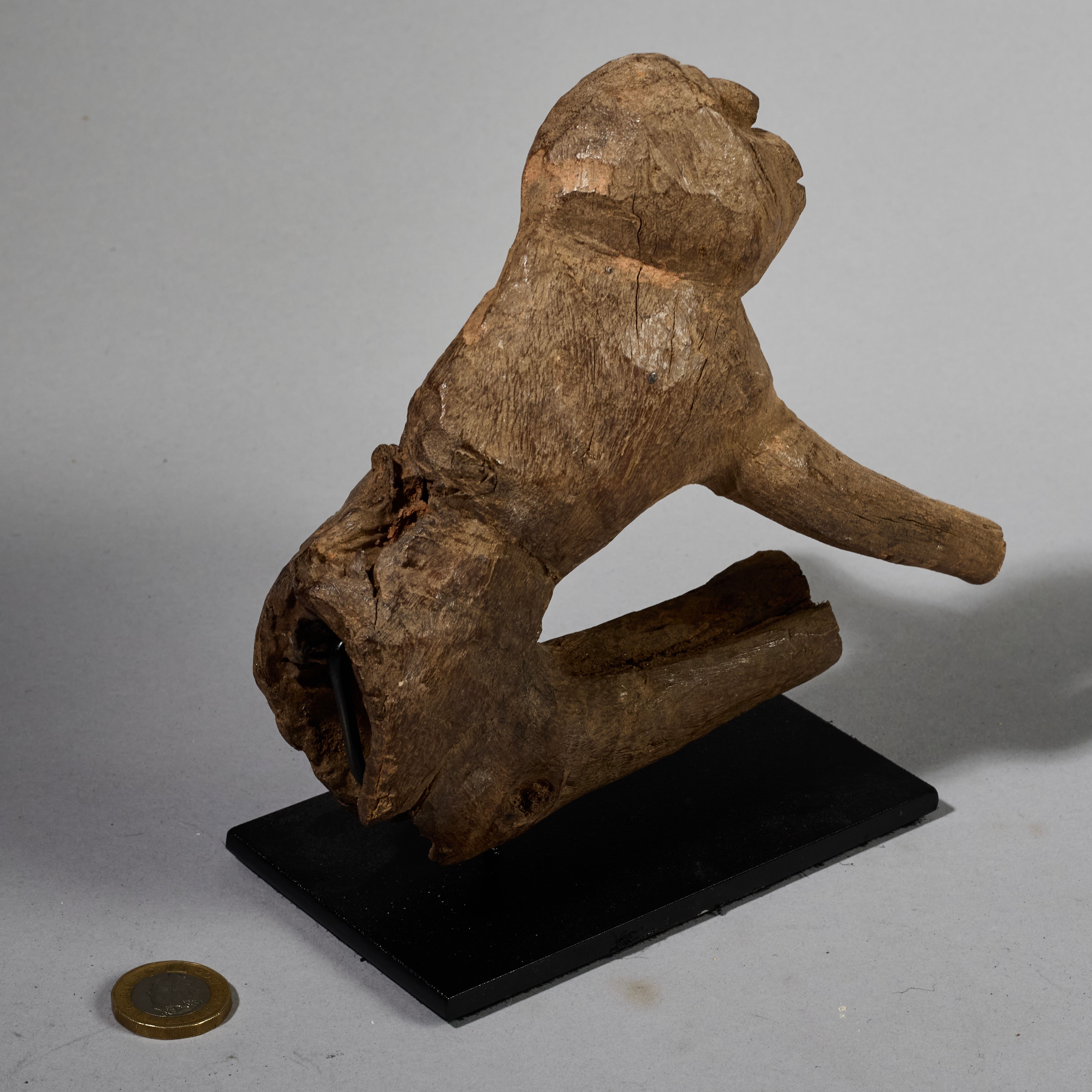 A RARE SHAPED ORGANIC LOBI THIL FIGURE, BURKINA FASO ( No 6256)