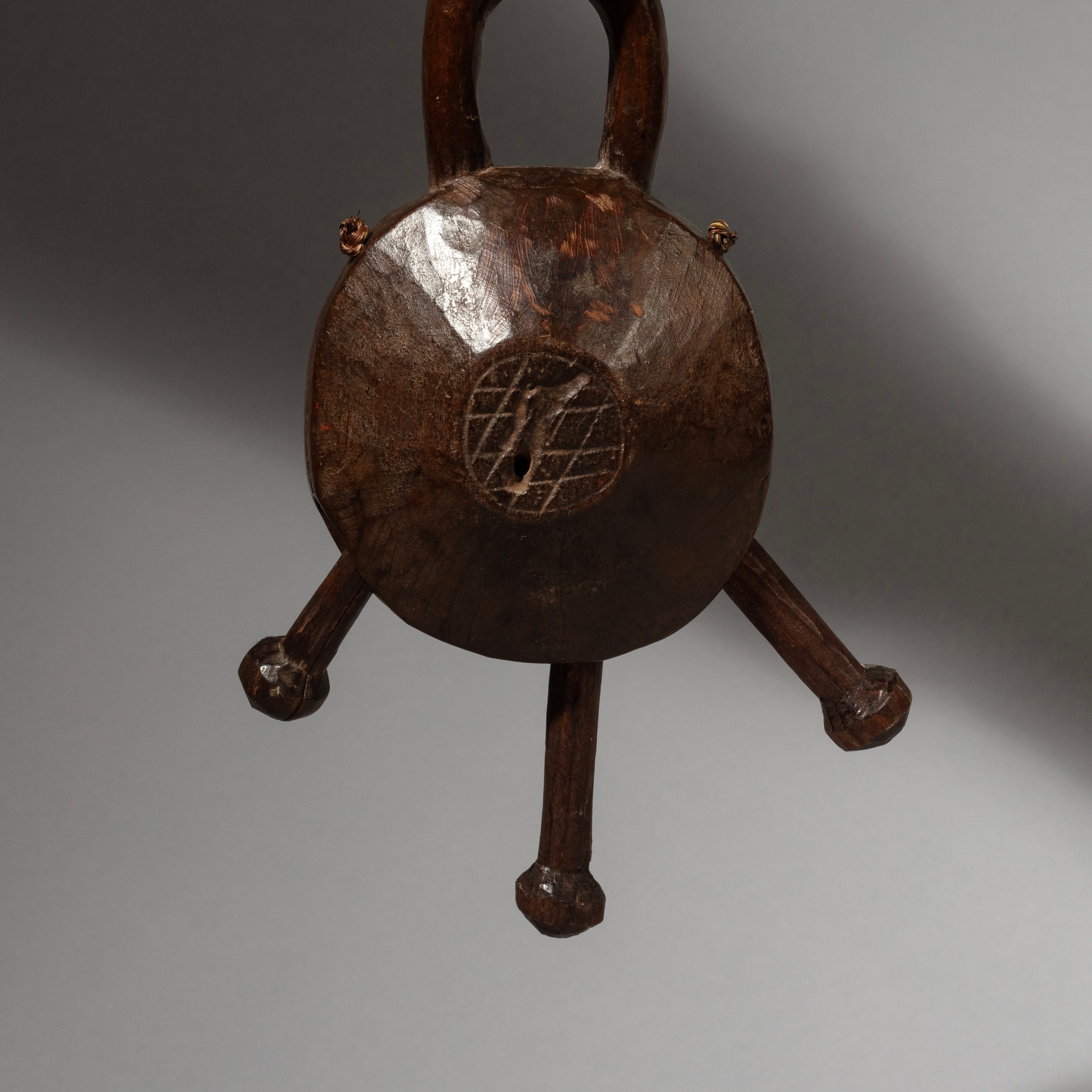 A RARE WOODEN BELL FROM THE CONGO EX DUTCH COLL  ( No 2936 )