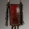 A TERRIFIC TUAREG LEATHER BAG FROM THE SAHARA, NIGER ( No 2949 )