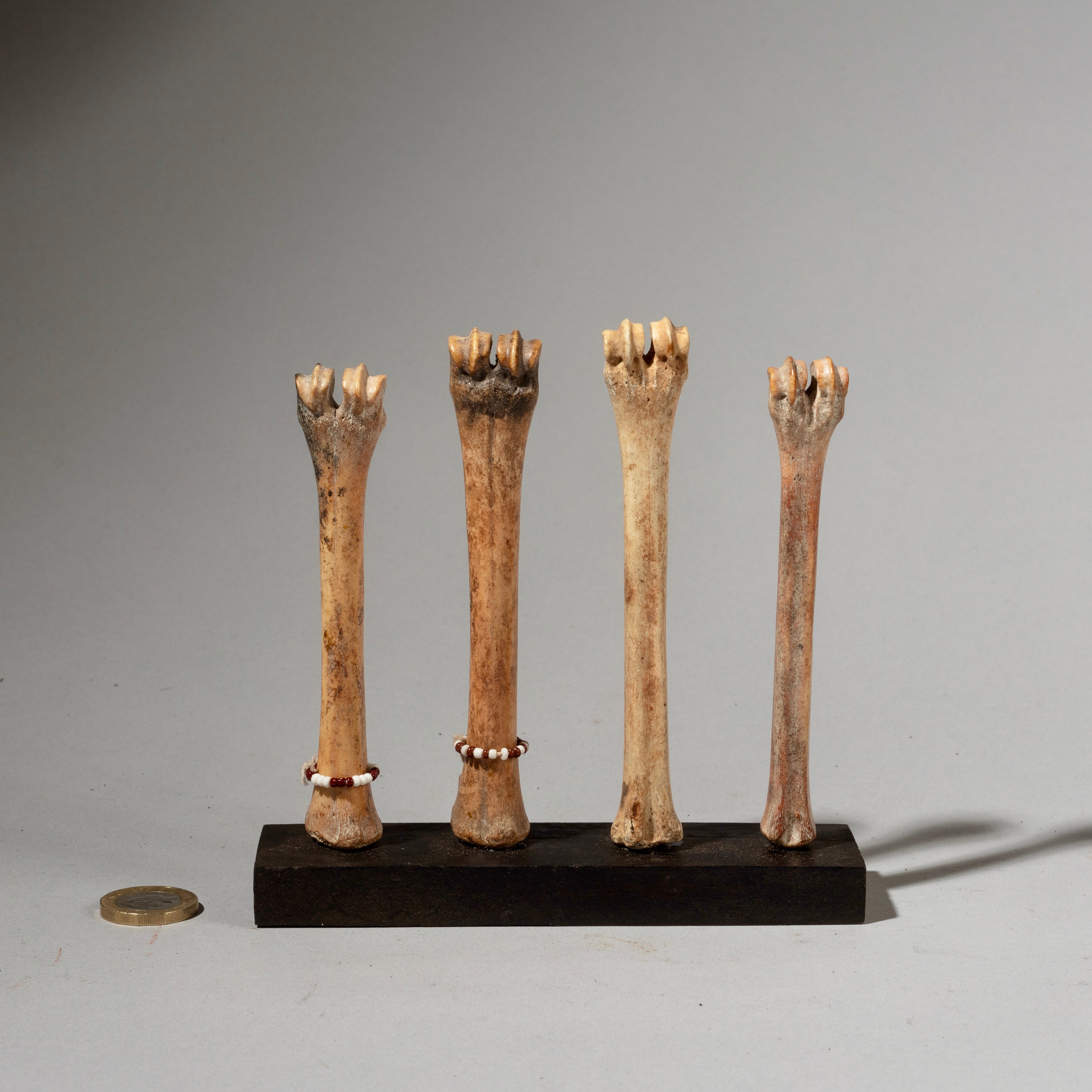 A COLLECTION OF FOUR BONE DOLLS, SOMBA TRIBE TOGO ( No 2950 )