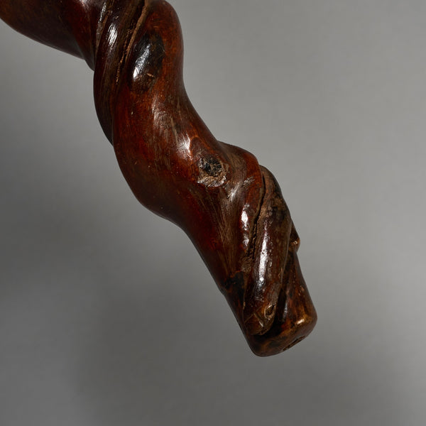 A FIGURATIVE SNAKE STAFF FROM NYAMWESI TRIBE TANZANIA E.AFRICA ( No 6235)
