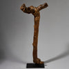 A CHUNKY ORGANIC STAFF FROM PARE TRIBE OF TANZANIA WITH BIRD MOTIFS EAST.AFRICA ( No 6215 )