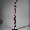 A UNIQUE SCULPTURAL TALL SNAKE TALISMAN FROM BURKINA FASO  ( No 6223)