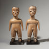 A LARGE PAIR OF BOYISH VENAVI DOLLS, EWE TRiBE OF GHANA( No 2896  )